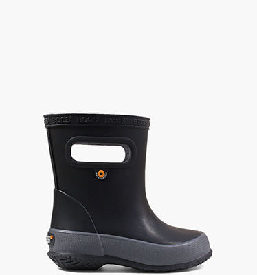 Skipper Solid Kids' Rain Boots in Black for $32.49