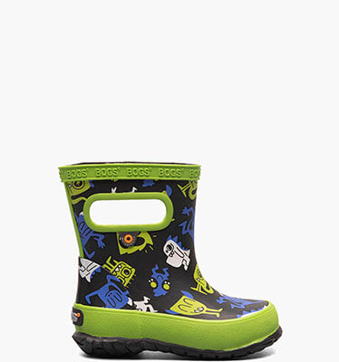 Skipper Cool Monsters Kids' Rain Boots in Black Multi for $39.90