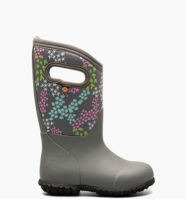 York Star Heart Kids Insulated Rainboots in Gray Multi for $64.90