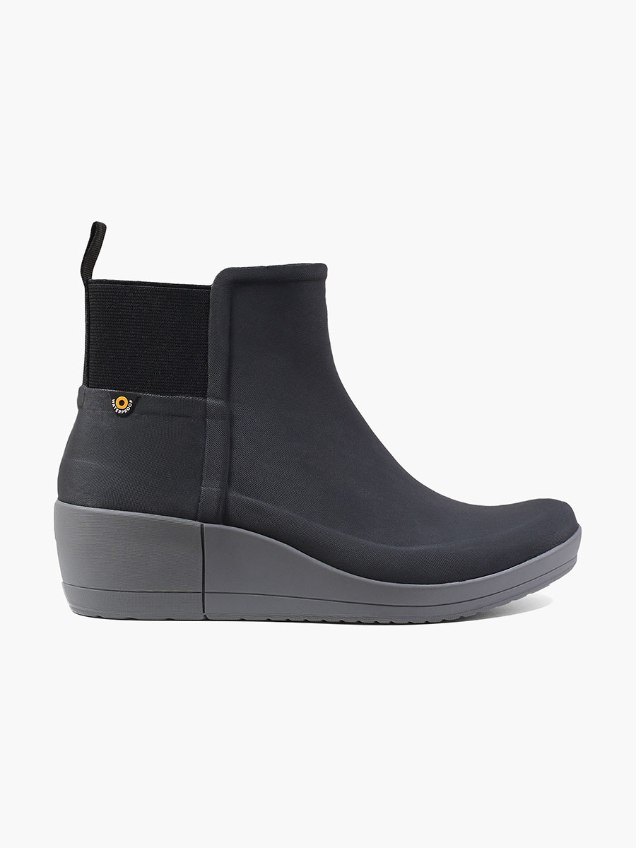 wedge rain boots