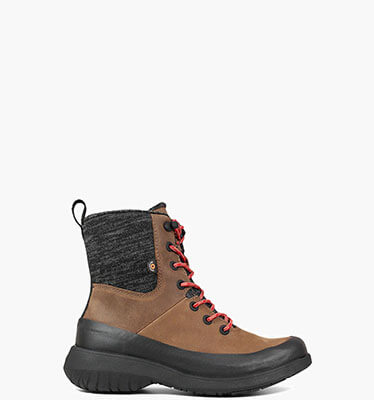 Freedom Lace Women's Waterproof Boots in Cognac for $125.99