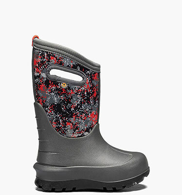 Neo-Classic Micro Camo Kids' Winter Boots in Dark Gray Multi for $76.99