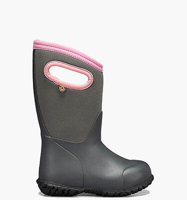 York Solid Kids' Insulated Rain Boots in Gray for $85.00