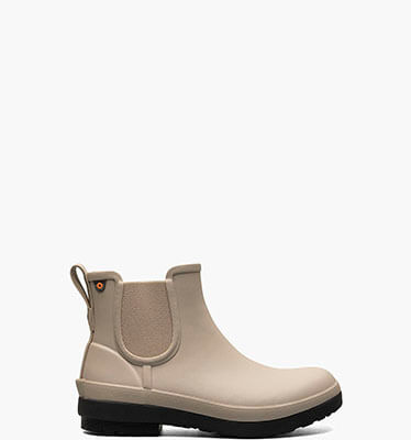 Amanda Chelsea II Women's Waterproof Slip On Rain Boots in Sandstone for $115.00