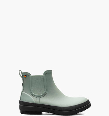 Amanda Chelsea II Women's Waterproof Slip On Rain Boots in Jade for $115.00