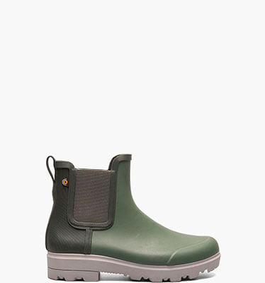 Holly Chelsea Women's Rain Boots in Green Ash for $100.00