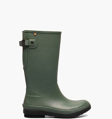 Amanda II Tall (Adjustable Calf) Women's Rain Boots in Green Ash for $69.90