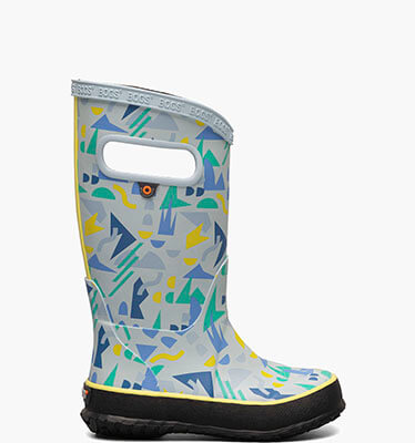 Rainboots Sparse Geo Kids' Rain Boots in Blue Multi for $43.90