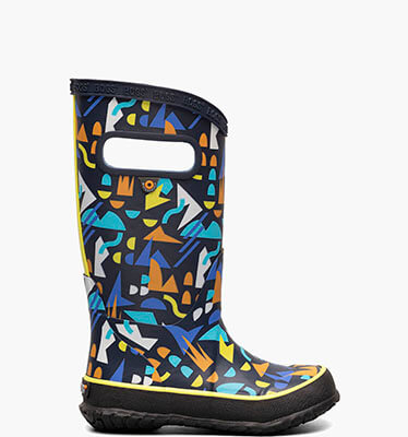 Rainboots Sparse Geo Kids' Rain Boots in navy multi for $43.90