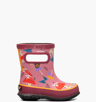 Skipper Mushroom Kids' Rain Boots in Tea Rose Multi for $34.99