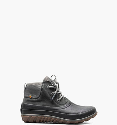 Casual Lace Leather Women's Casual Boots in Dark Gray Multi for $104.99