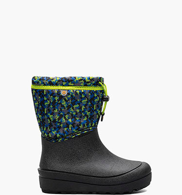 Snow Shell Digital Maze Kids' Winter Boots in Black Multi for $52.49
