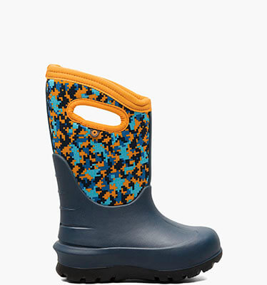 Neo-Classic Digital Maze Kids' Winter Boots in Ink Blue Multi for $79.99