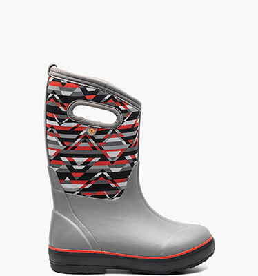 Classic II Mountain Geo Kids Insulated Rainboots in Gray Multi for $68.99