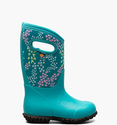York Star Heart Kids Insulated Rainboots in Turq Multi for $67.99