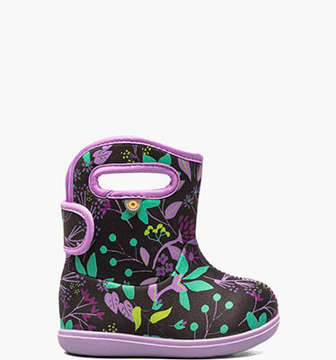 Baby Bogs II Cartoon Flowers  in Black Multi for $54.90