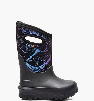 Neo-Classic Mettalic Mountains Kids Winter Boots in Black Multi for $79.99