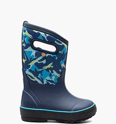 Classic II Winter Mountains Kids Insulated Rainboots in navy multi for $68.99