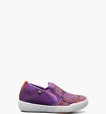 Kicker II Slip On Cloud Geo Kid's Outdoor Shoes in Purple Multi for $75.00