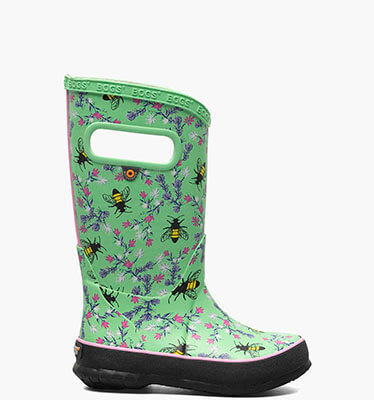 Rainboots Bees Kid's Rainboots in Mint Green for $51.99