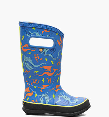 Rainboots Dragons Kid's Rainboots in Blue Multi for $70.00