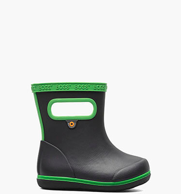 Skipper II Solid Kid's Rainboots in Navy/Green for $55.00