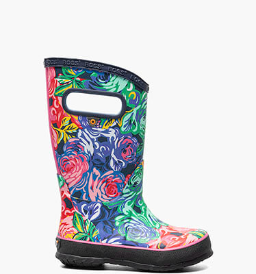 Rainboots Rose Garden Kid's Rainboots in Rose Multi for $70.00