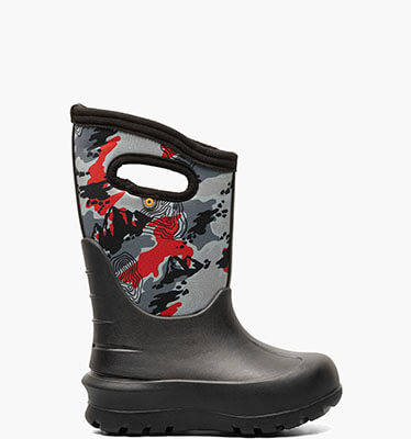 Neo-Classic Topo Camo Kid's Winter Boots in Black Multi for $115.00