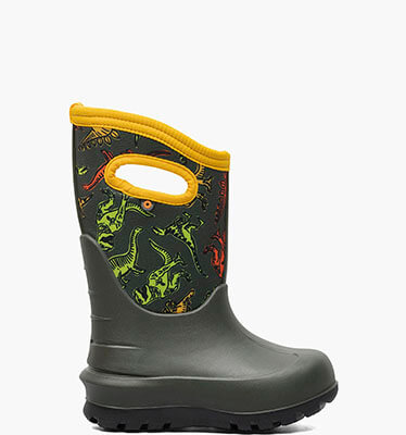 Neo-Classic Super Dino Kid's Insulated Rainboots in Dark Green Multi for $115.00
