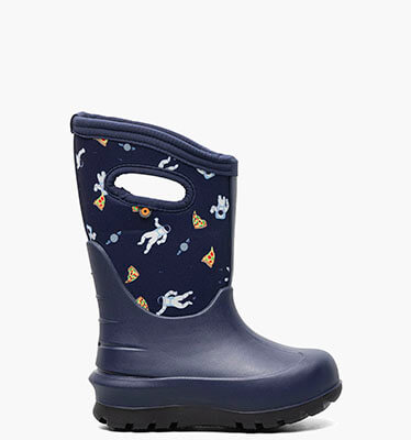 Neo-Classic Space Pizza Kid's Winter Boots in navy multi for $115.00