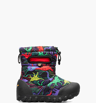 B Moc Snow Neon Dino Kid's Winter Boots in Black Multi for $100.00