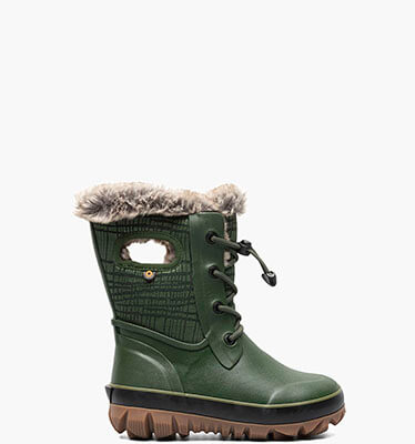 Arcata II Cracks Kid's Winter Boots in Dark Green for $108.99