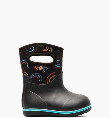 Baby Classic Wild Rainbows Toddler Rainboots in Black Multi for $75.00