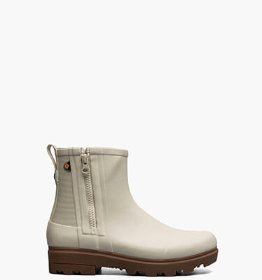 Holly Rain Zip Women's Rainboots in Oatmeal for $125.00