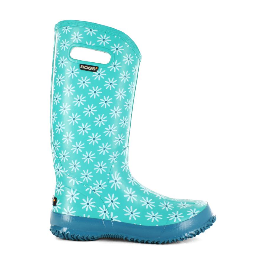 teal rain boots