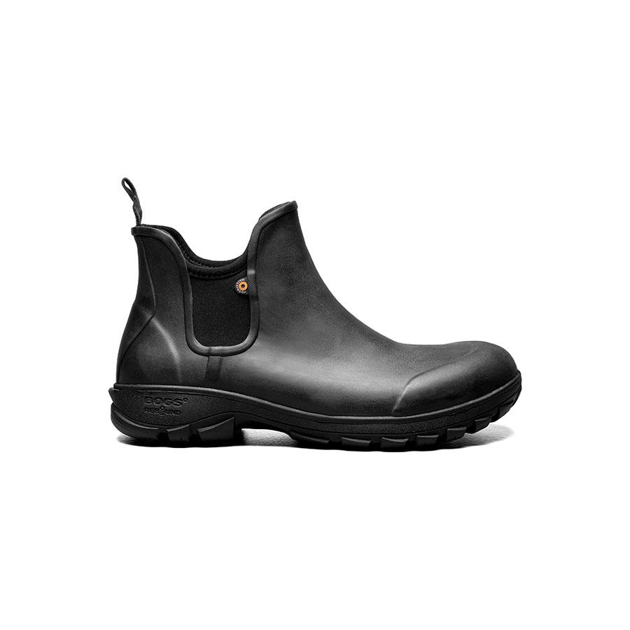 mens black slip on boots