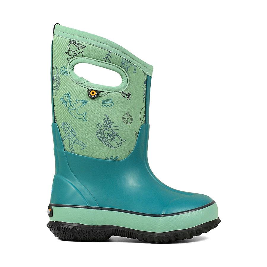 teal snow boots