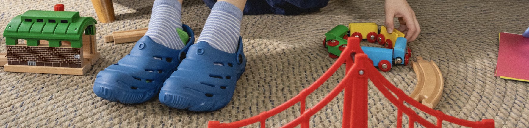 Shop the kids' Boga featuring the blue color on a child playing.