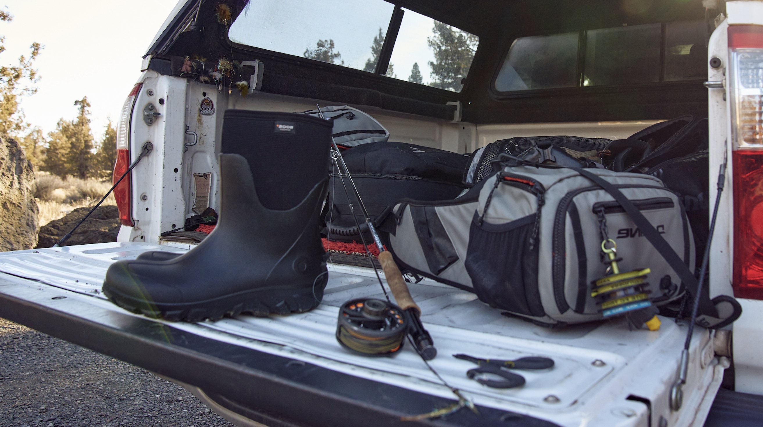 Shop the men's Classic Seamless featuring the boot on a tailgate. 