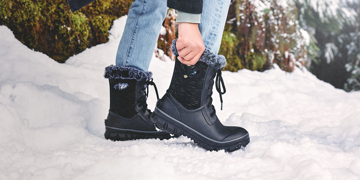 Shop the Women's Arcata collection featuring the style walking in the snow.