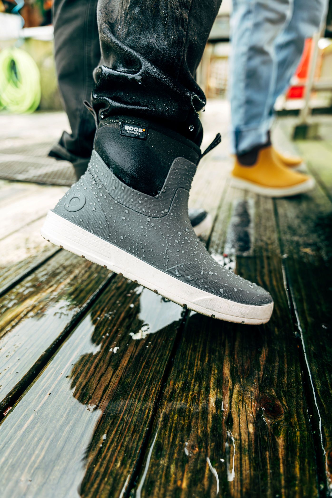 Shop the BOGS Spruce Chelsea Men's Slip On Boots in Dark Brown.
