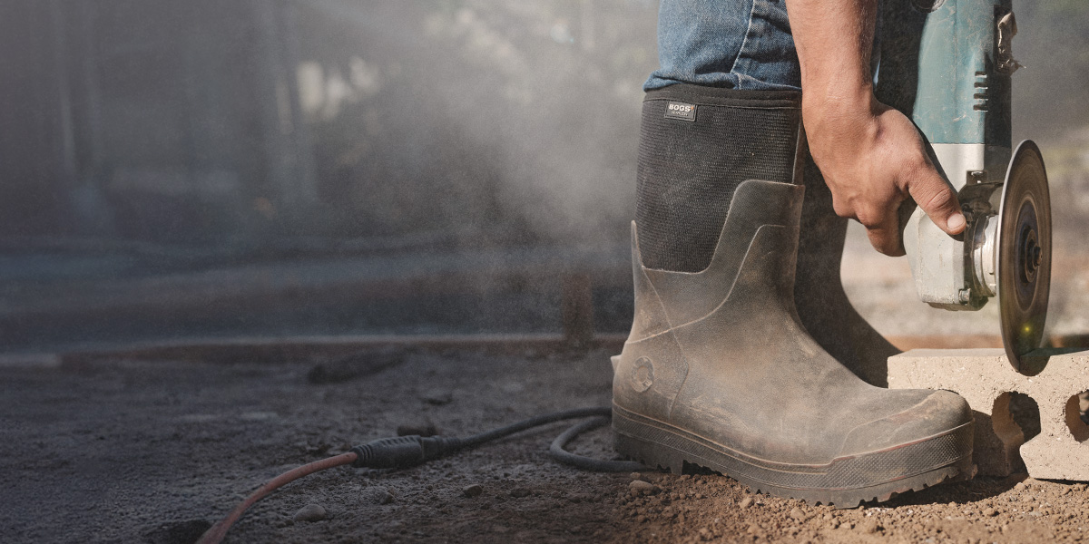 Shop the All Season collection featuring a man working.