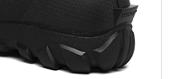 Image shows a close-up of BOGS' boot                  technology featuring the outsole rubber construction.