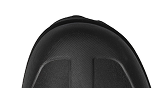 Image shows a close-up of BOGS'                  boot technology featuring the tip of the boot, highlighting their safety features.