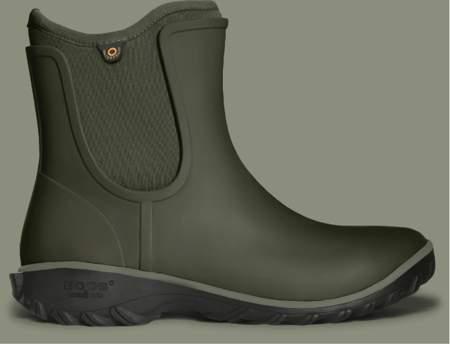 Shop the Women's Sauvie slip-on  garden farm boots. The featured product is the Women's Sauvie slip-on boot in green.