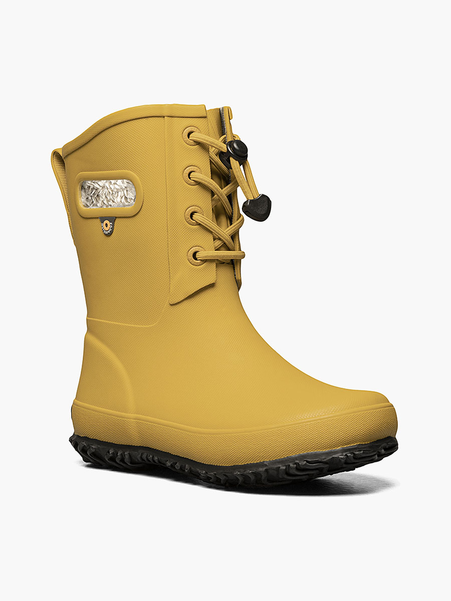 amanda plush waterproof rain boot