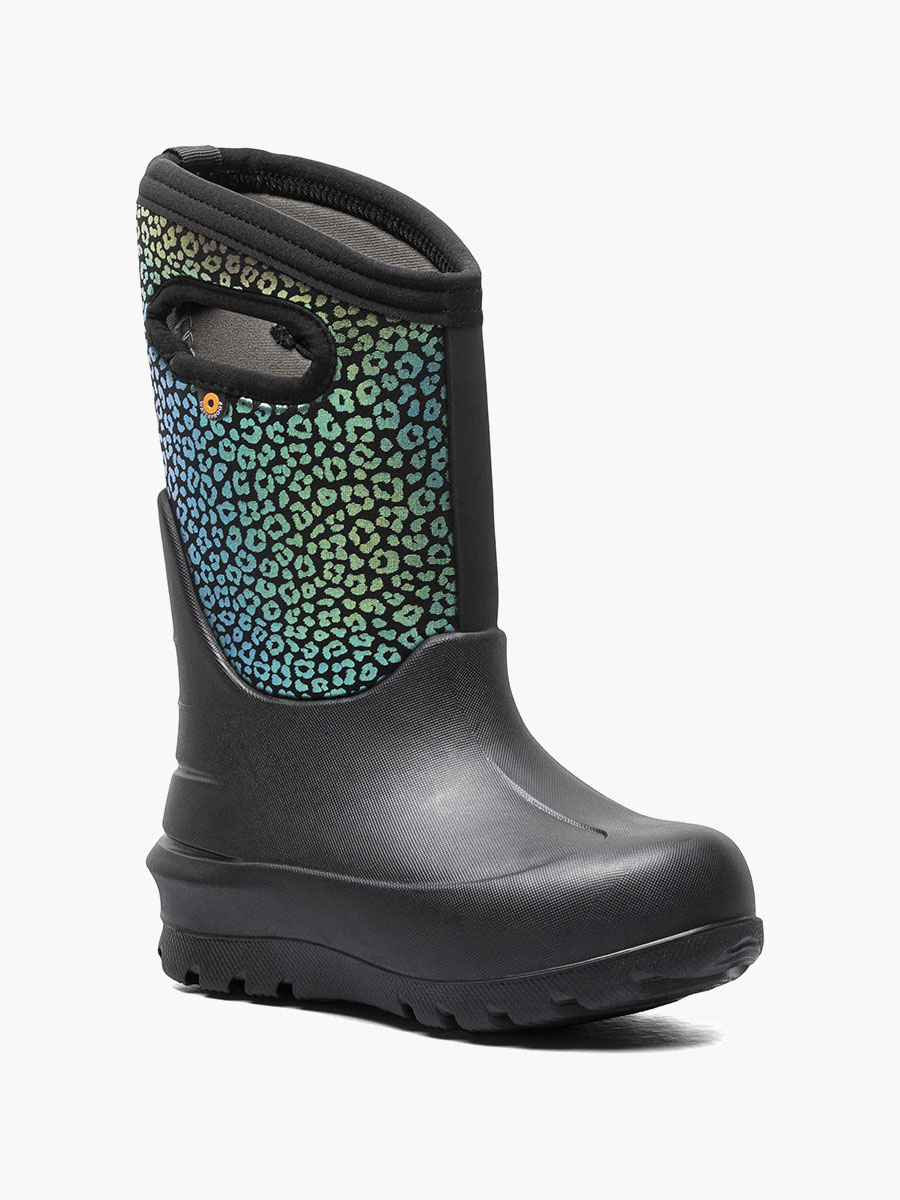Neo Classic Rainbow Leopard Kids 3 Season Boots BOGS