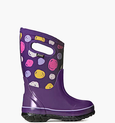 Classic Sketched Dots Kids' Insulated Boots in Purple Multi for $69.90