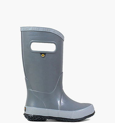 Rainboot Solid Kids' Rain Boots in Gray for $50.00