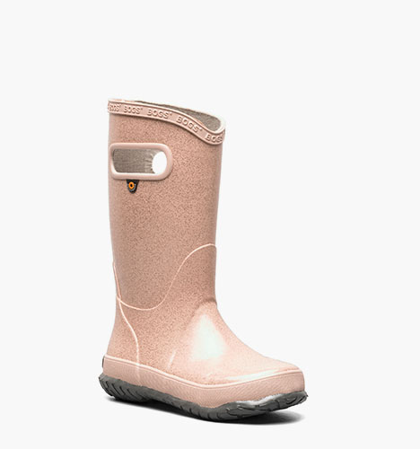 Rainboot Glitter Kids' Rain Boots in Rose Gold for $70.00
